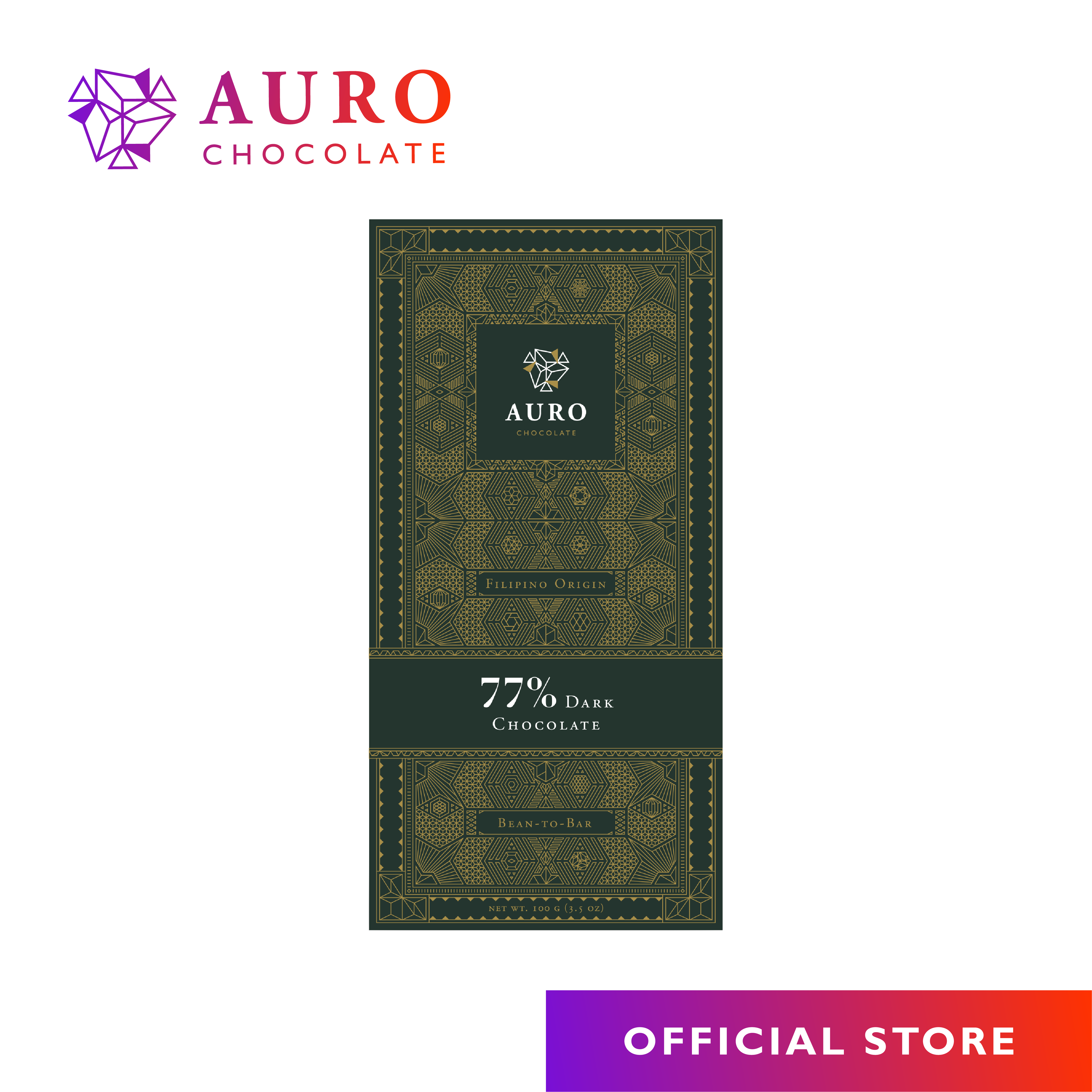 Buy 3 Get 1 - 77% Dark Chocolate (100g)