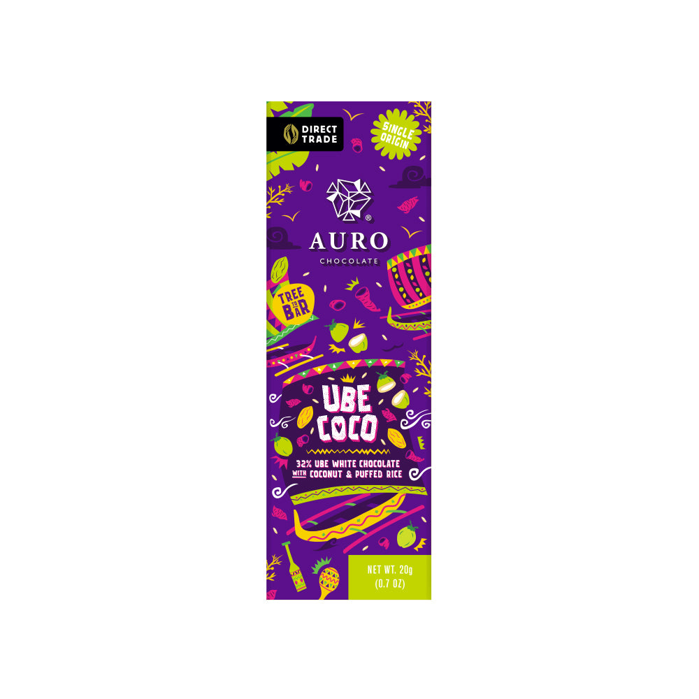 32% Ube Coco White Chocolate and Puffed Rice (20G)