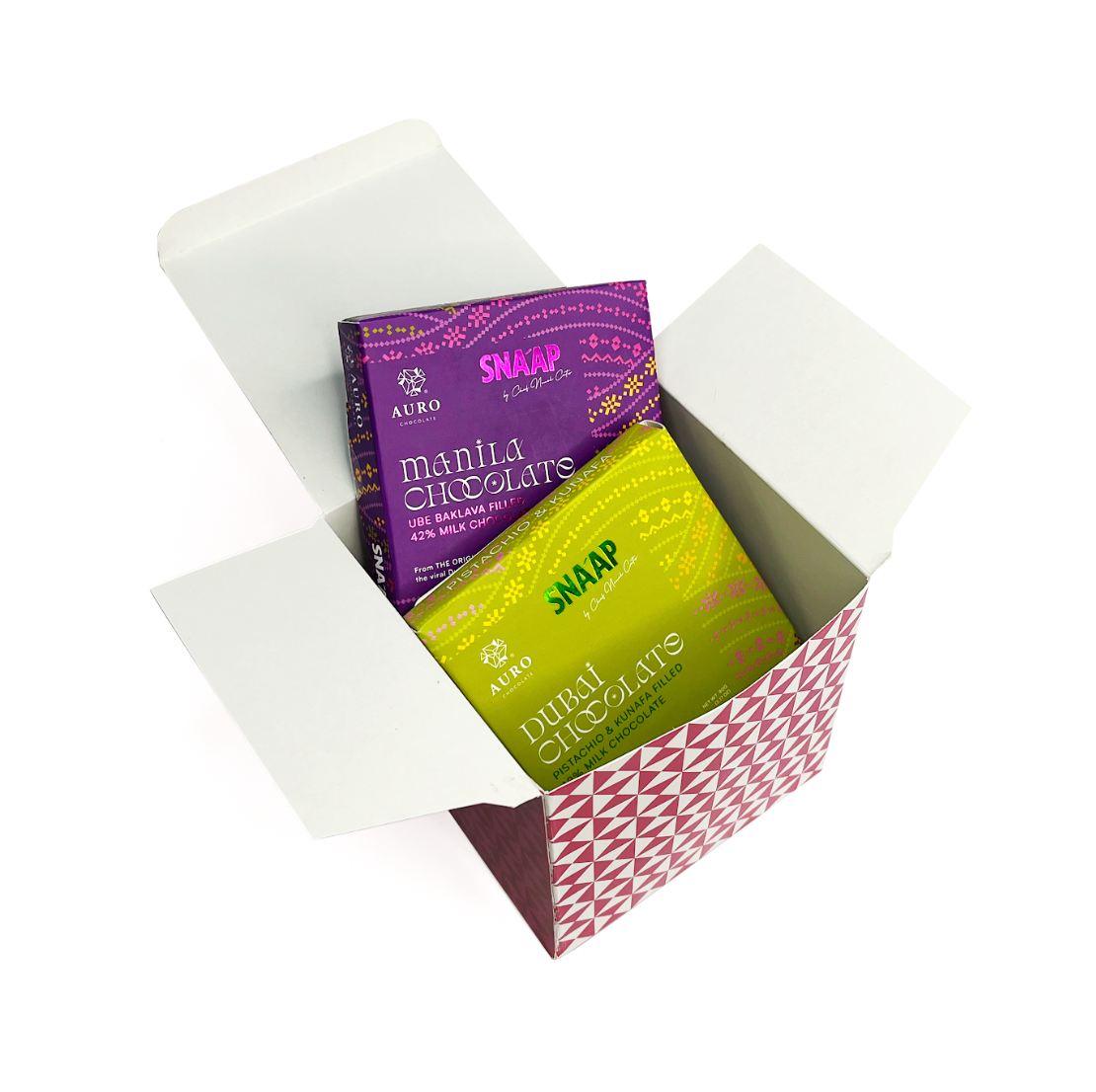Auro x SNA'AP Manila and Dubai Chocolate Gift Set