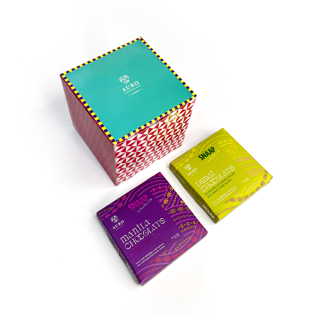 Auro x SNA'AP Manila and Dubai Chocolate Gift Set