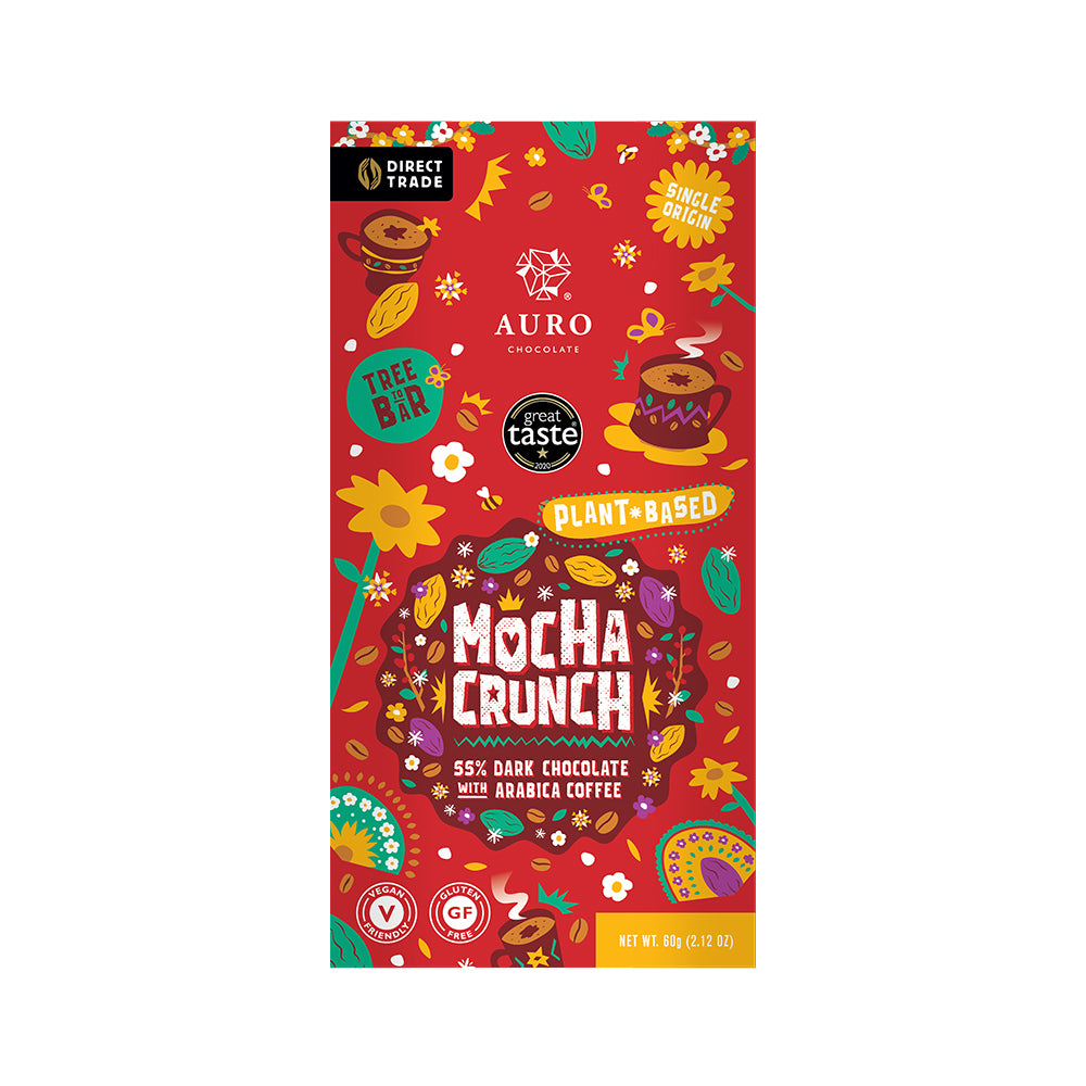 Mocha Crunch with Plant-Based 55% Dark Chocolate 60G
